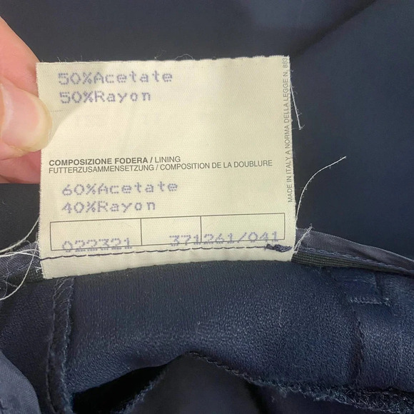 Peserico Wrap Pencil Skirt in Navy‎ Blue - Picture 12 of 12